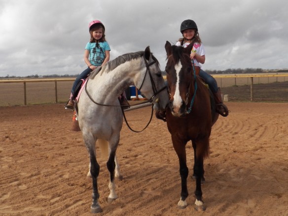 Jordyn on Feather and Mackenzie on Mick.