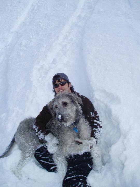 Miller and Ryan enjoying the snow.