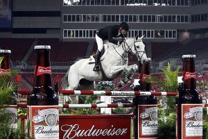 Really, jumping through Bud Bottles?