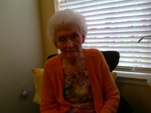 Momma after she had her hair done today.  She wanted to send a picture to Jim.