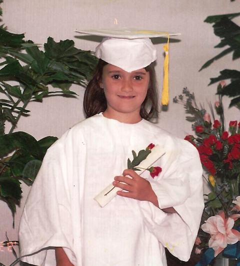 Ally Davis Taylor's kindergarten graduation