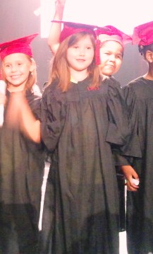 Jordyn Grace Taylor at her kindergarten graduation