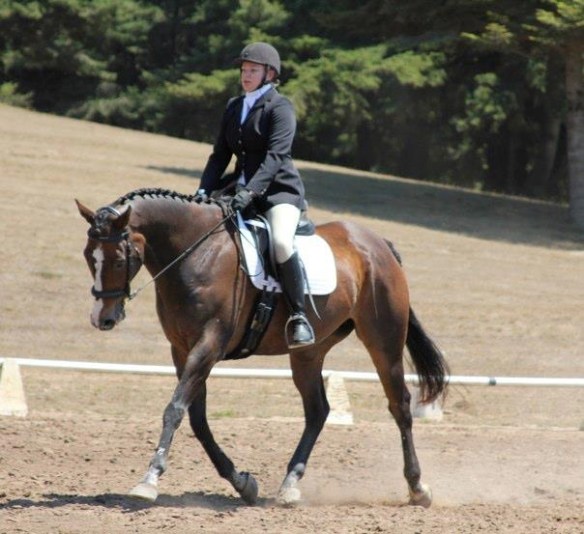 Alyssa on Stan now as a top dressage contender.
