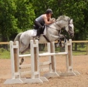 Lauren and Feather continue to improve moving up to more sizeable jumps.