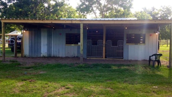 The new eastern addition includes two stalls and a feed room.