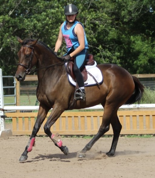 Libby getting TeeDee started.