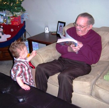 Jim with young Riley.