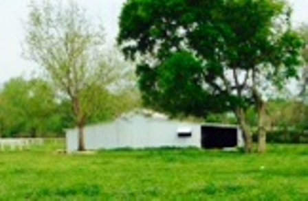 the original view down the pasture to the barn.