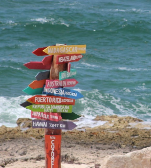 Signifying how far away everything was from this strip of sand I stood upon.